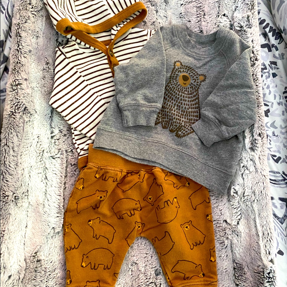 Just One You by Carter’s 3 Piece Baby Bear Set Size 3 Months